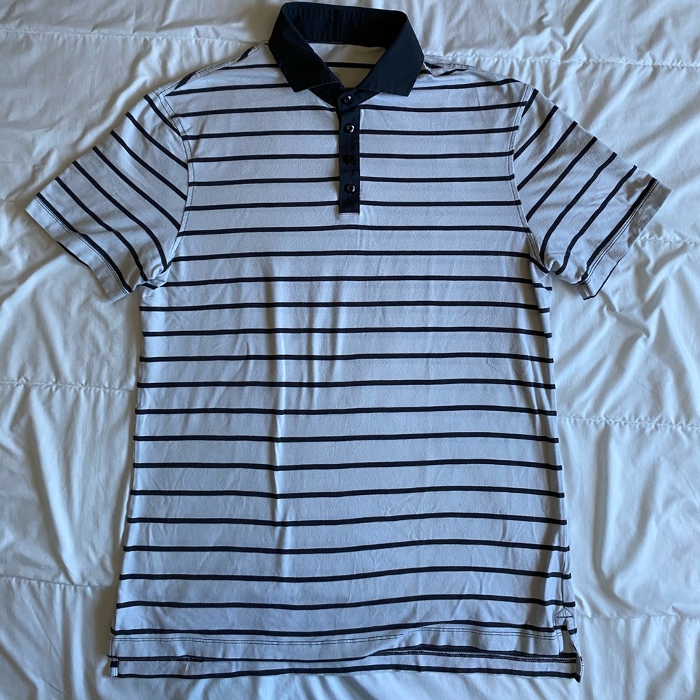 Men’s large Lululemon bordered polo